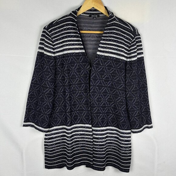 Misook Women Knit Cardigan Sweater Jacket Sz L LongSleeve Business Office Career - Picture 1 of 12
